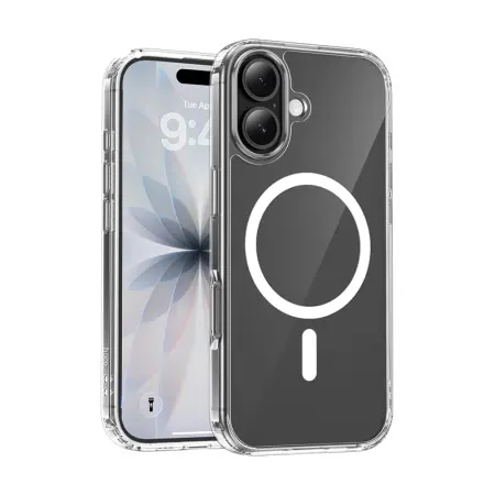 Case Hoco TPU Magnetic Series Airbag Anti-fal for Apple iPhone 17 Transparent