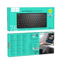 Hoco GM70 Dragon Mini Wireless Keyboard 78 Silent Keys with 10 Days of Battery Life Black