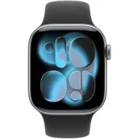 Apple Watch Series 11 5G (2025) Aluminum 42mm GPS eSIM NFC IP6X  Aluminum Case Space Grey with Black Sport Band