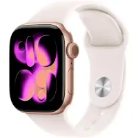 Apple Watch Series 11 5G (2025) Aluminum 46mm GPS eSIM NFC IP6X Aluminum Case Gold with Light Blush Sport Band