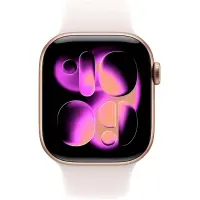 Apple Watch Series 11 5G (2025) Aluminum 46mm GPS eSIM NFC IP6X Aluminum Case Gold with Light Blush Sport Band