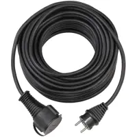 Brennenstuhl Extension Socket with 1 Schuko Entry Ports Reel Cable 5m IP44 Black