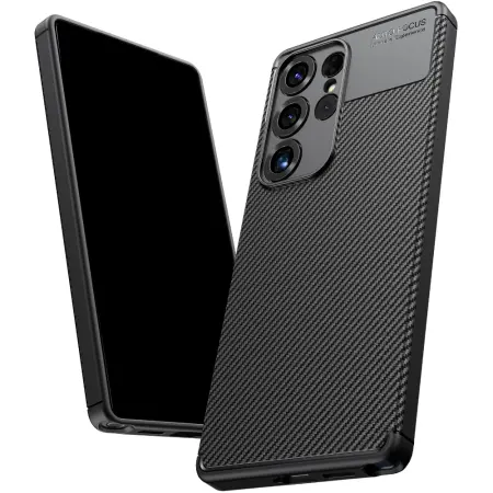 Case Ancus AutoFocus Carbon Fiber για Samsung SM-S948 Galaxy S26 Ultra Black