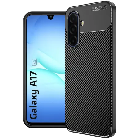 Case Ancus AutoFocus Carbon Fiber για Samsung Galaxy A17 5G M17 5G M36 5G Black