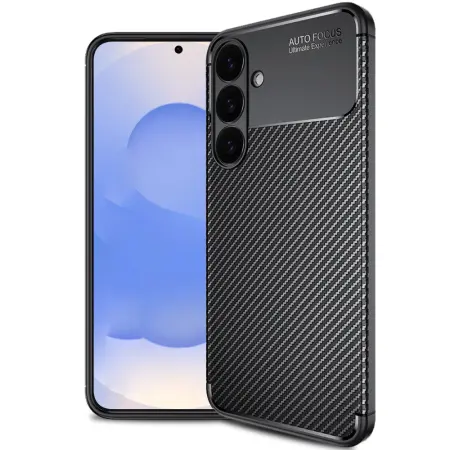 Case Ancus AutoFocus Carbon Fiber για Samsung SM-S942 Galaxy S26 Black