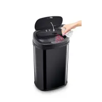 Stainless Steel Waste Bin with Photocell 30lt SENSOR Lamart LT8111 Black