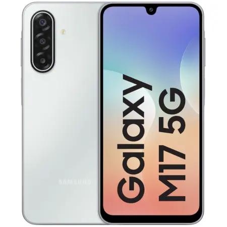 Samsung SM-M176 Galaxy M17 5G Non EU Dual Sim 6.7" 8GB/128GB NFC IP54 Moonlight Silver with 1 Year Gurantee from Samsung Service