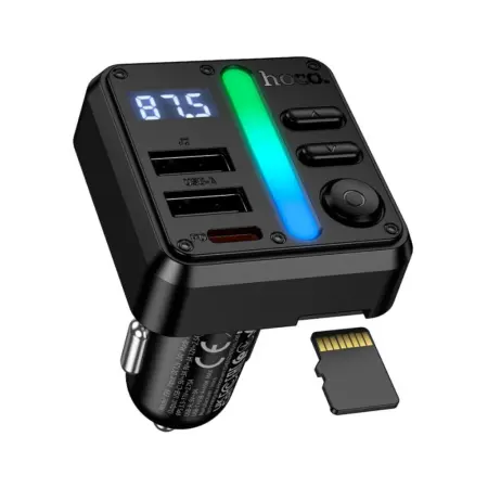 Bluetooth FM Transmitter Hoco E89 Libre 45W 2xUSB-A 1χUSB-C PD30W BT v5.4 with USB/SD Card Music Playback and Calls