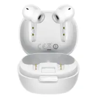 Wireless Hands Free Hoco EQ100 Intelligent TWS Dual Mic v6.0 500mAh 10h Talk Time  and AI Translation in 134 Languages and Phone Stand White