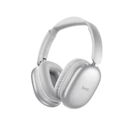 Wireless Stereo Headphones Hoco W73 Graceful HiFi Audio v6.0 400mAh 45h Talk Time AUX USB-C Silver