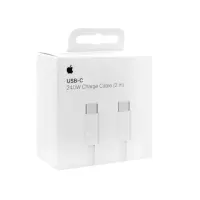 Data Cable Apple USB-C to USB-C 240W MU2G3ZM/A Braided White 2m