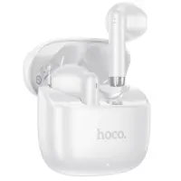 Wireless Hands Free Hoco EW205 Peaceful Mini TWS Hi-Fi Audio Deep Bass v6.0 200mAh 4h Talk Time with Charging Case White
