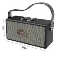 Hoco DS61 Rhyme Retro Leather 14W BT V5.3 SD CARD AUX USB 2400mAh Black