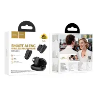 Wireless Microphone Set Hoco L26 Lavalier USB-C Smart AI Noise Reduction 400mAh 6hrs Playback Time Black