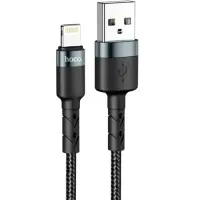 Charging Cable for Hoco. SU99 USB to Lightning Fast Charging 3A Braided Black 1m