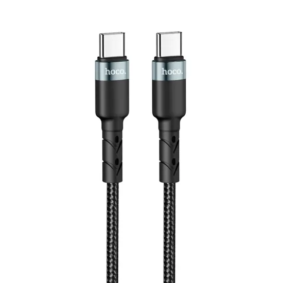 Charging Cable Hoco SU99 Max USB-C to USB-C Fast Charging 60W Braided Black 1m