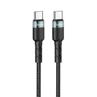 Charging Cable Hoco. SU99 Max USB-C to USB-C Fast Charging 60W Braided Black 2m