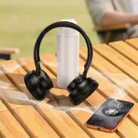 Wireless Stereo Headphone Hoco W71 Cool v6.0 600mAh 26hr Use Time with Microphone and Speaker Mode Black