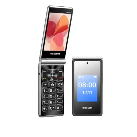 Maxcom MM835 4G (Dual Sim) 3.5"+ 2.4” with Camera, Flashlight, Radio and Emergency Button Black