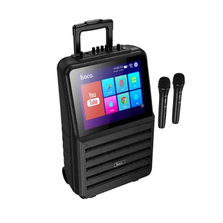 Wireless Speaker Hoco. DS70 Spacious v5.0 60W 7200 mAh USB AUX MicroSD Card with 2 Mics 14.1" Touchscreen and Android 12