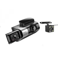 Windshield Cam Hoco DI64 Triumph 1080p Wifi Ultra Wide Angle Lens 170° 4" Display with 3 Cameras Simultaneous Recording