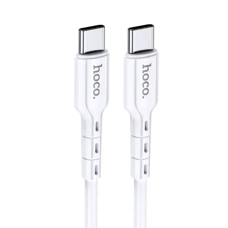 Cable HocoDU01 Novel USB-C to USB-C Fast Charging 60W 3A White 1m