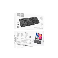 Hoco. DI18 Mini Wireless Keyboard Dual Mode BT v5.0 and 2.4G with 10m Working Range Black