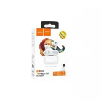 Wireless Hands Free Hoco DES08 TWS v5.0 300mAh 3h Talk Time White