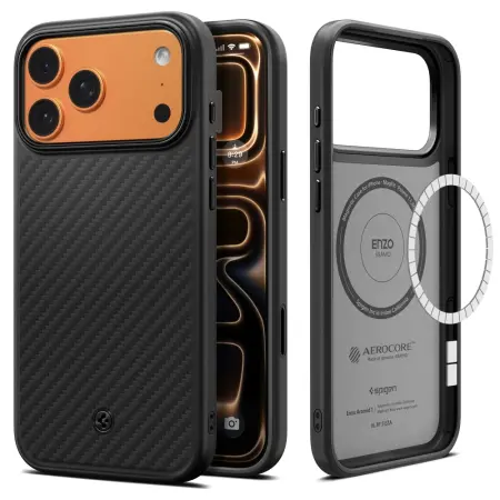 Case Spigen Enzo Aramid T Magsafe for Apple iPhone 17 Pro Max Black