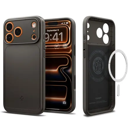 Case Spigen Thin Fit Magsafe for iPhone Apple 17 Pro Max Gunmetal