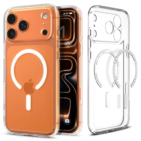 Case Spigen Ultra Hybrid Magsafe for Apple iPhone 17 Pro Max Clear-White