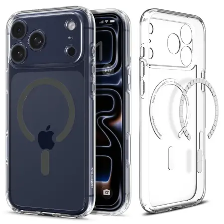 Case Spigen Ultra Hybrid Magsafe for Apple iPhone 17 Pro Max Clear-Graphite